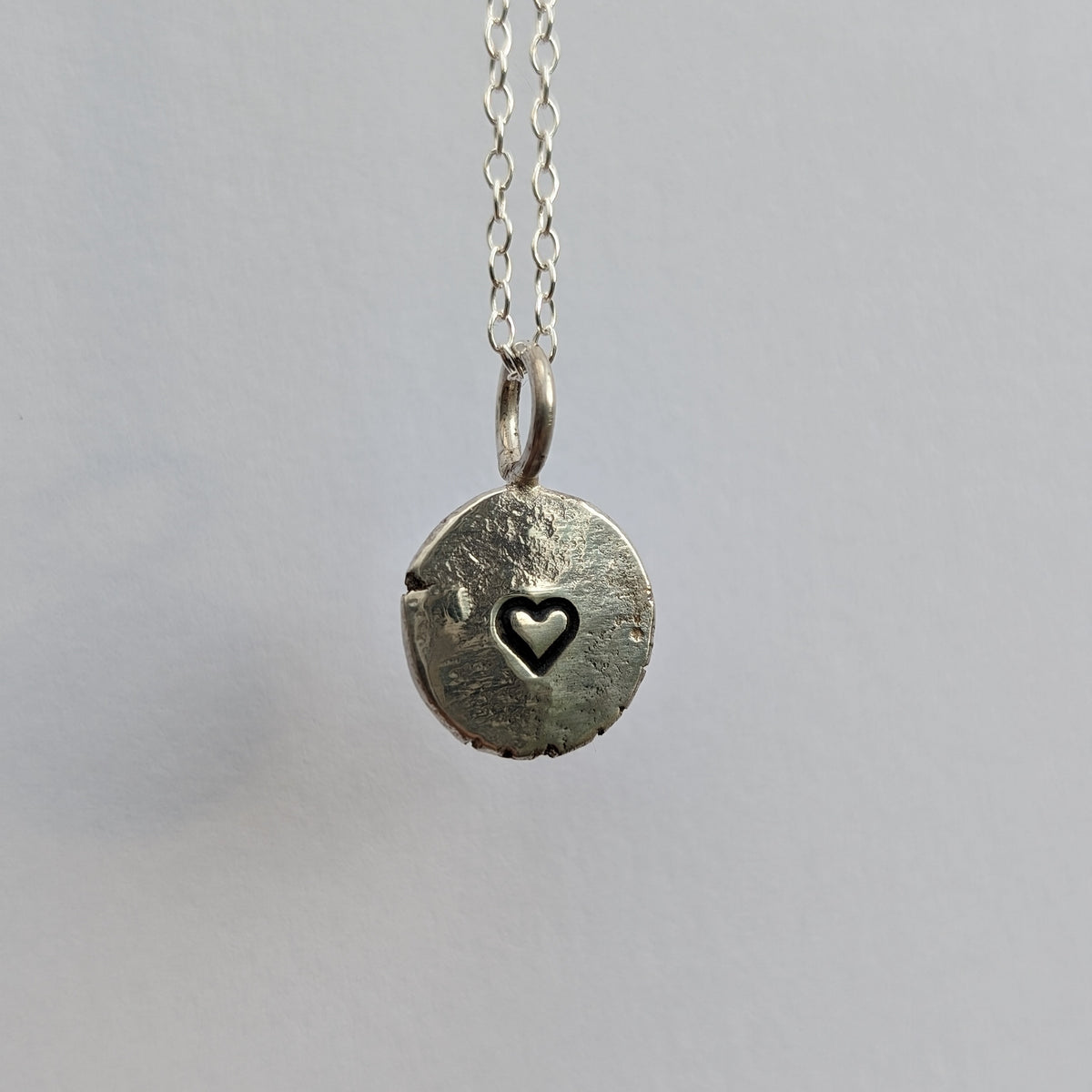 Silver Necklace Hearts