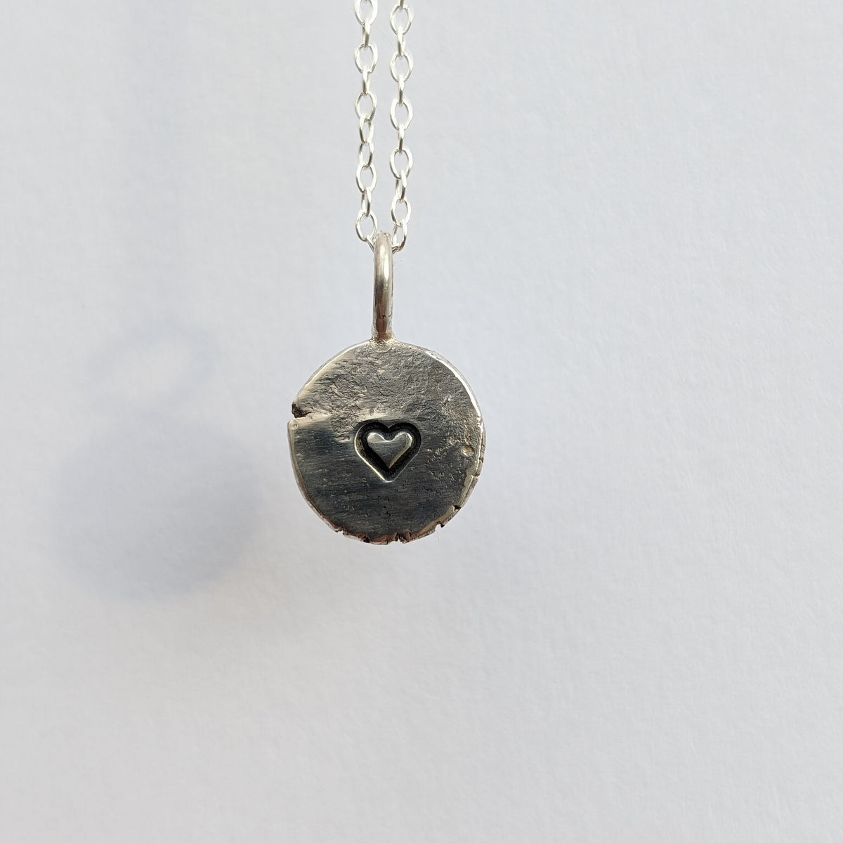 Silver Necklace Hearts