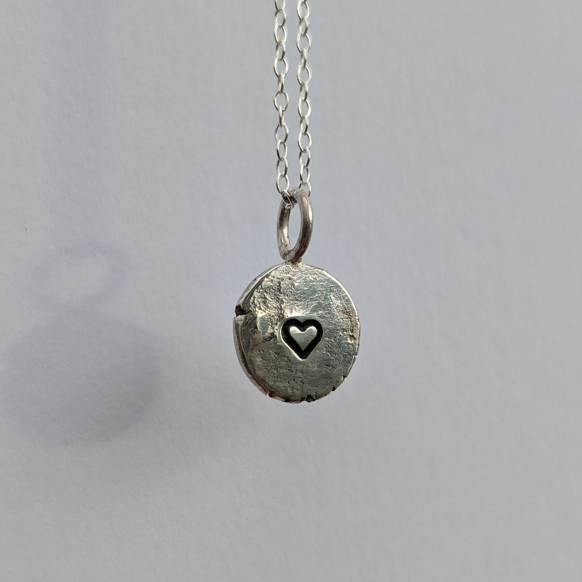 Silver Necklace Hearts
