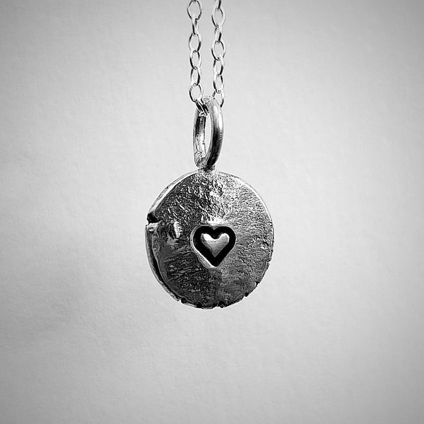 Silver Necklace Hearts